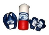 Набор для начинающего спортсмена перчатки бокс., шлем, мешок
