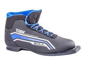 Ботинки лыжные TREK Soul3 черный (лого синий) 75