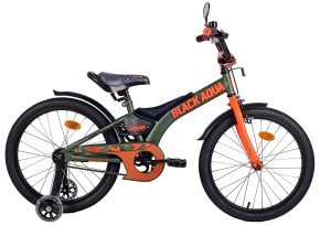 AВелосипед Black Aqua Sharp 20; 1s 2017 KG2010 со светящимися колесами, хаки-оранжевый
