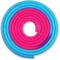 Скакалка для художественной гимнастики утяжеленная двуцветная INDIGO голубой-розовый