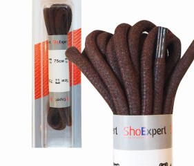 Шнурки SHOExpert толстые с пропиткой коричневые