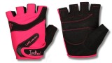 Перчатки для фитнеса женские INDIGO  черно-розовые