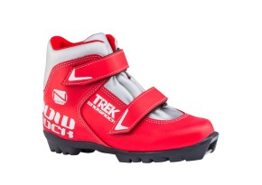 лыжные ботинки детские TREK Snowrock3 красный (лого серебро) N