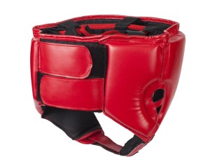 Шлем боксерский Clinch Olimp красный сзади