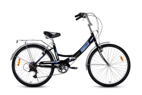 Велосипед BA Street Beat 1421  24; 6s  (РФ) чёрный голубой
