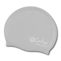 Шапочка для плавания силикованная INDIGO  серый